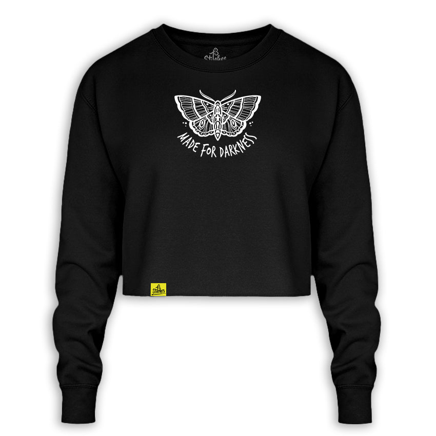 Black sweatshirt with butterfly on sale